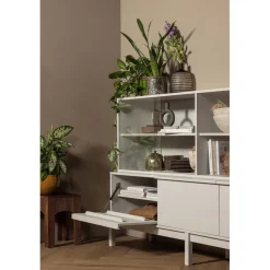 Wandkasten<WOOOD Opzetkast  Klink Mist - 200x60x35 cm