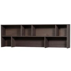 Wandkasten<WOOOD Opzetkast New Gravure Bruin - 200x65x30 cm