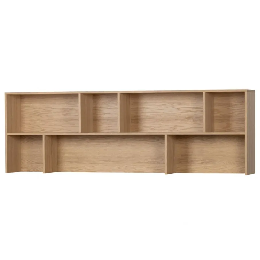 Wandkasten<WOOOD Opzetkast New Gravure Naturel - 200x65x30 cm