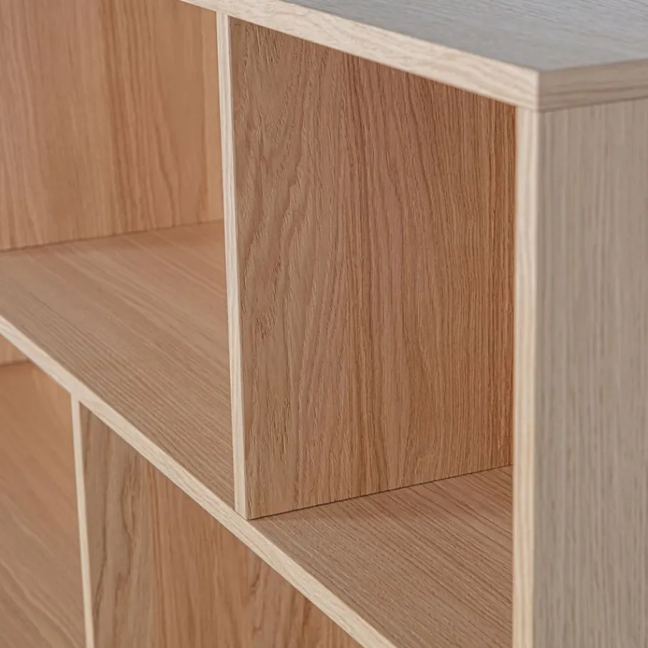Wandkasten<WOOOD Opzetkast New Gravure Naturel - 200x65x30 cm