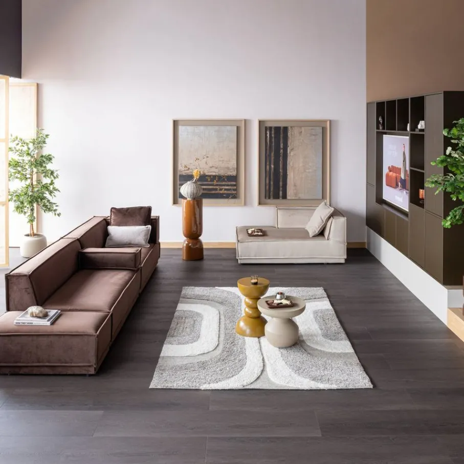 Vazen & Potten|Bijzettafels<WOOOD Plantentafel / Pot Toval Honinggeel - 32x95x32 cm