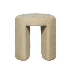 Poefs & Krukjes<WOOOD Poef Charlie Beige - Ø 45 cm