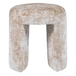 Poefs & Krukjes<WOOOD Poef Charlie Beige - Ø 45 cm