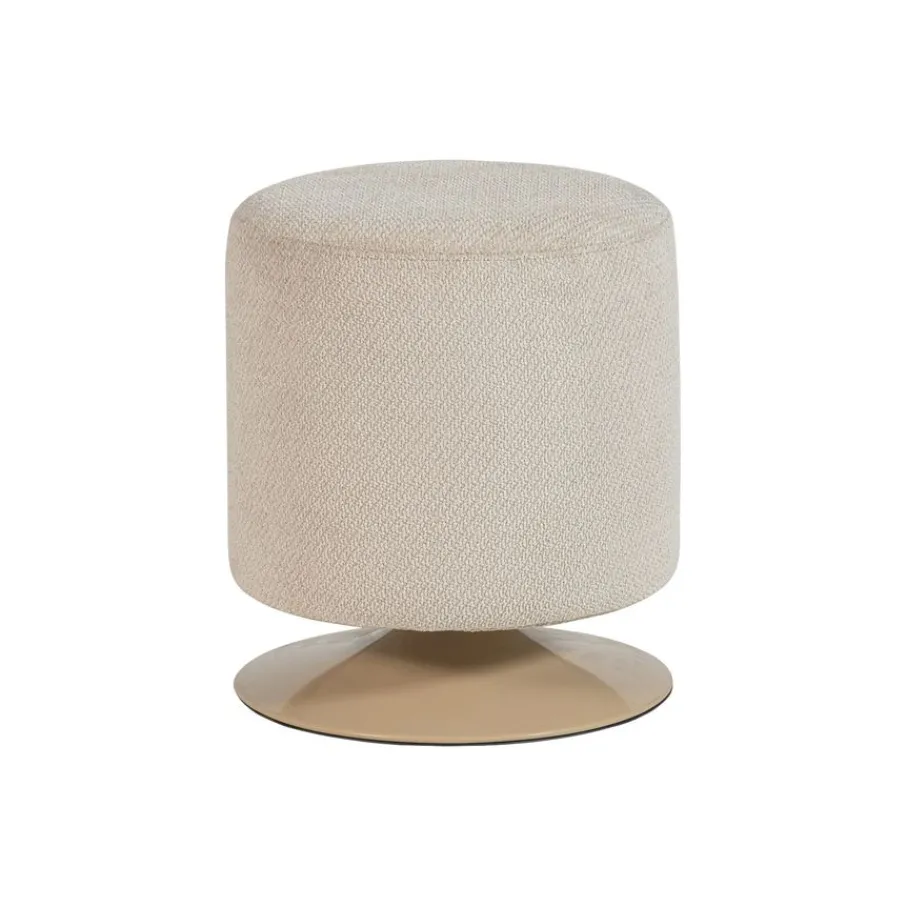 Poefs & Krukjes<WOOOD Poef Islen Beige - Ø 39 cm