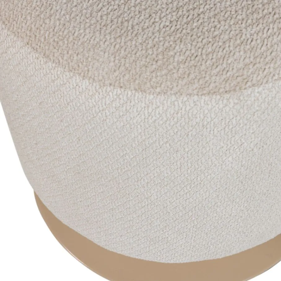 Poefs & Krukjes<WOOOD Poef Islen Beige - Ø 39 cm