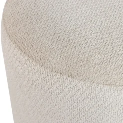 Poefs & Krukjes<WOOOD Poef Islen Beige - Ø 39 cm