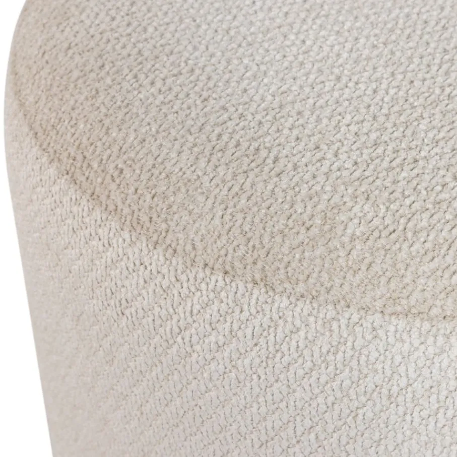 Poefs & Krukjes<WOOOD Poef Islen Beige - Ø 39 cm