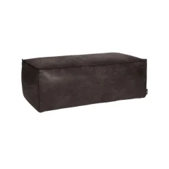 Hockers|Poefs & Krukjes<WOOOD Poef Rodeo Zwart - 120x60 cm