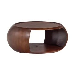 Salontafels<WOOOD Salontafel Cole Bruin - Ø 72 cm