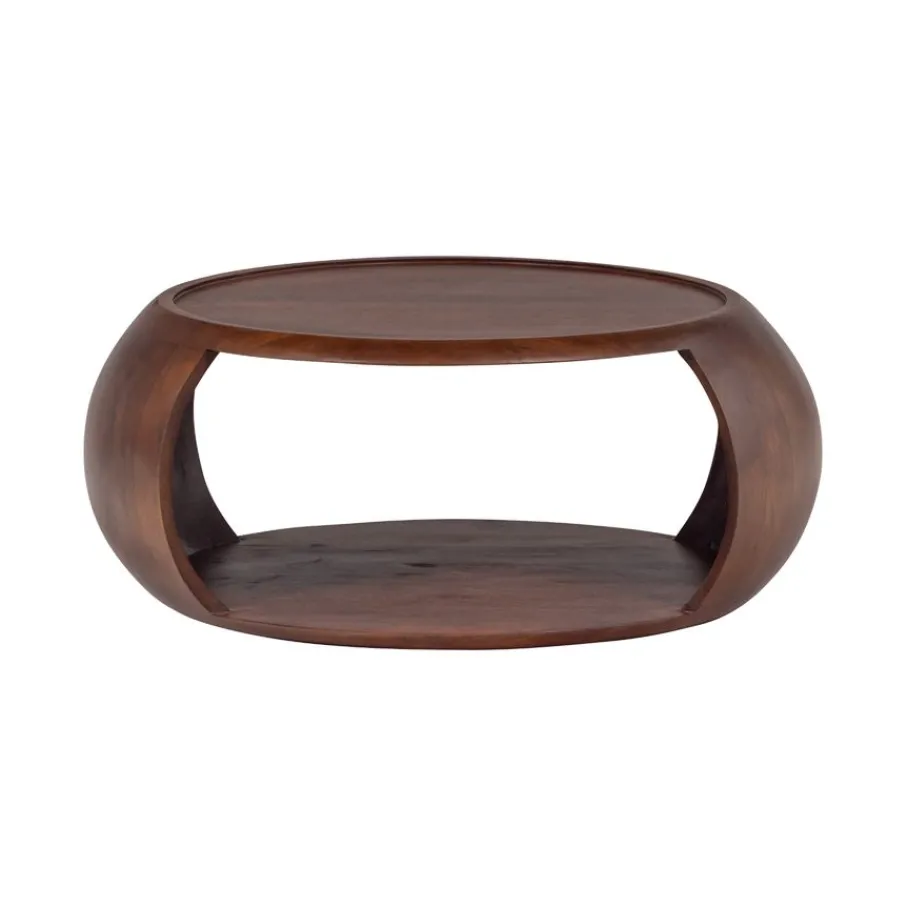 Salontafels<WOOOD Salontafel Cole Bruin - Ø 72 cm