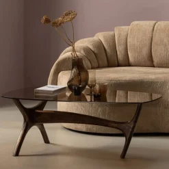 Salontafels<WOOOD Salontafel Flash Bruin - 110x60 cm