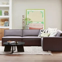 Salontafels<WOOOD Salontafel Fries Zwart - Ø 90 cm