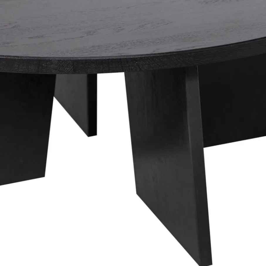 Salontafels<WOOOD Salontafel Fries Zwart - Ø 90 cm