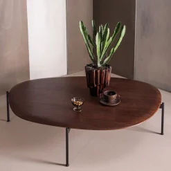 Salontafels<WOOOD Salontafel Kota Bruin - 121x97 cm