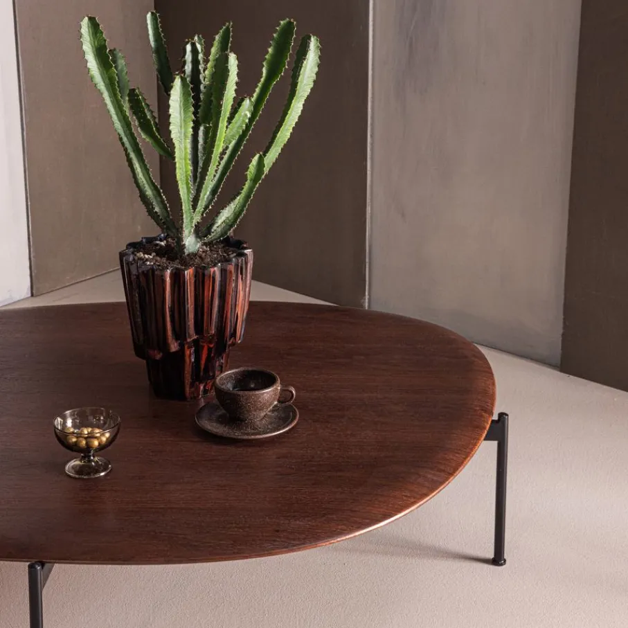 Salontafels<WOOOD Salontafel Kota Bruin - 121x97 cm