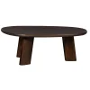 Salontafels<WOOOD Salontafel Roundly Bruin - 110x60 cm