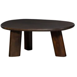 Salontafels<WOOOD Salontafel Roundly Bruin - 110x60 cm