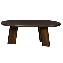 Salontafels<WOOOD Salontafel Roundly Bruin - 110x60 cm