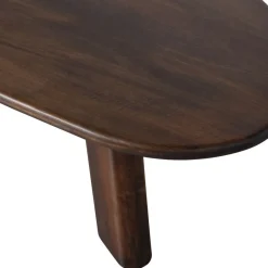 Salontafels<WOOOD Salontafel Roundly Bruin - 110x60 cm
