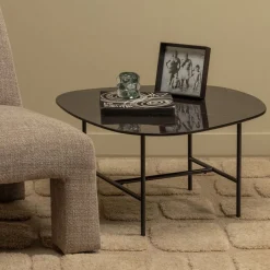 Salontafels<WOOOD Salontafel Vajen Zwart - 80x60 cm
