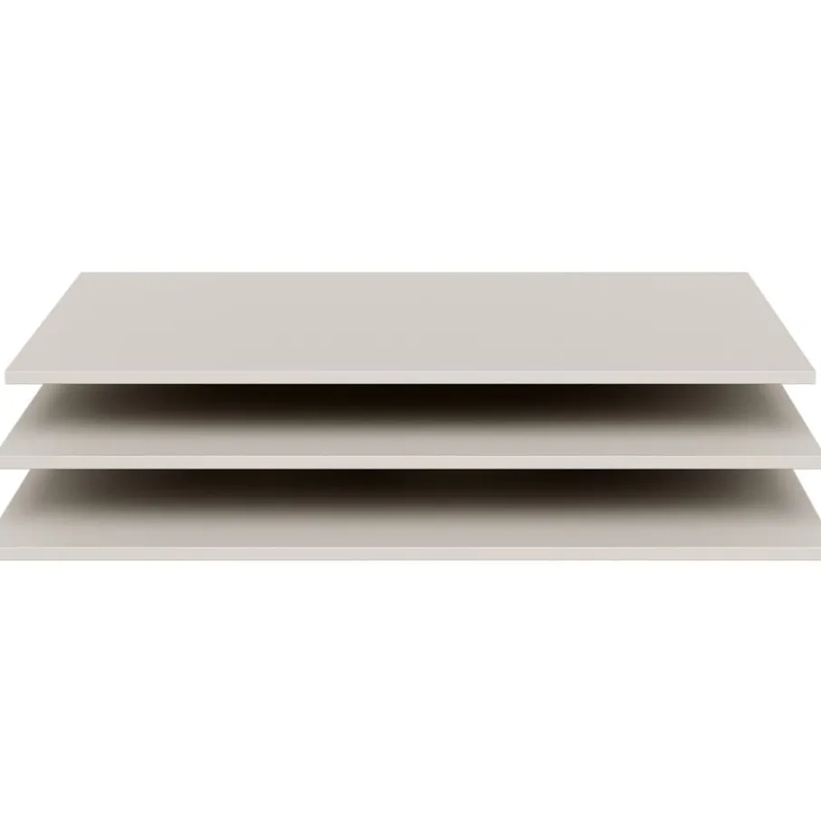 Kastaccessoires<WOOOD Set Legplanken Pure Grijs - 92x53 cm