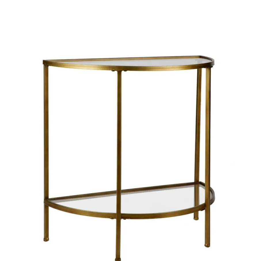 Sidetables<WOOOD Sidetable Goddess Goud - 75x37x75 cm