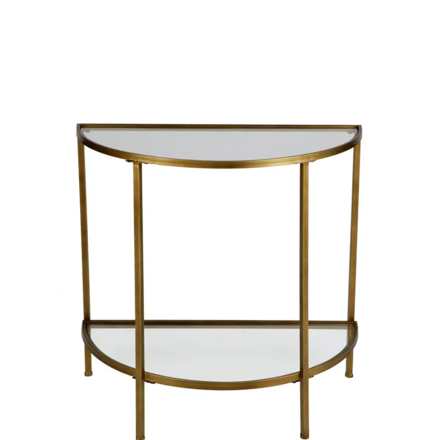 Sidetables<WOOOD Sidetable Goddess Goud - 75x37x75 cm