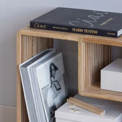 Sidetables|Bijzettafels<WOOOD Sidetable Jasmijn Bruin - 55x55x30 cm