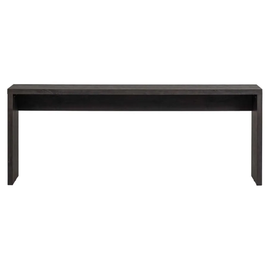 Sidetables<WOOOD Sidetable Maan Donkerbruin - 200x75x45 cm