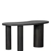Bureaus|Sidetables<WOOOD Sidetable Maan Donkerbruin - 150x75x70 cm