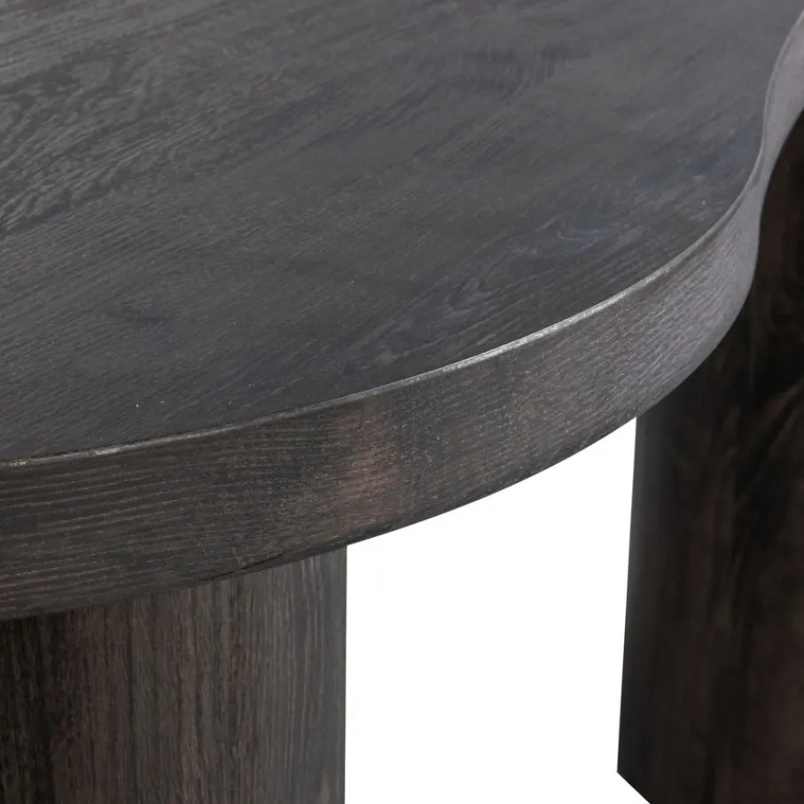 Bureaus|Sidetables<WOOOD Sidetable Maan Donkerbruin - 150x75x70 cm