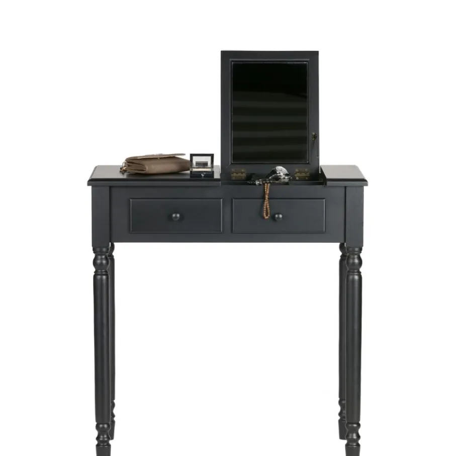 Sidetables<WOOOD Sidetable Romy Zwart - 75x78x38 cm