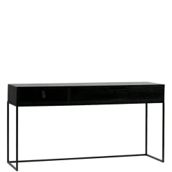 Sidetables<WOOOD Sidetable Silas Zwart - 140x74x40 cm