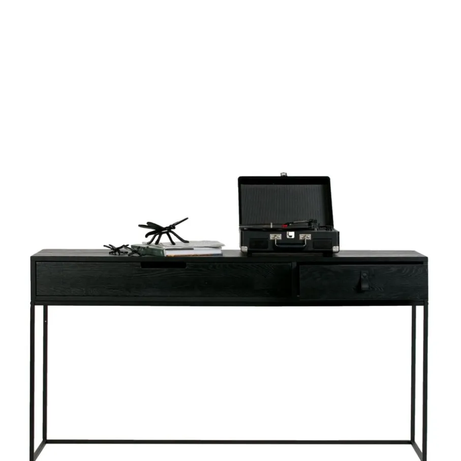 Sidetables<WOOOD Sidetable Silas Zwart - 140x74x40 cm