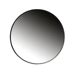 Spiegels<WOOOD Spiegel Doutzen Zwart - Ø 80 cm
