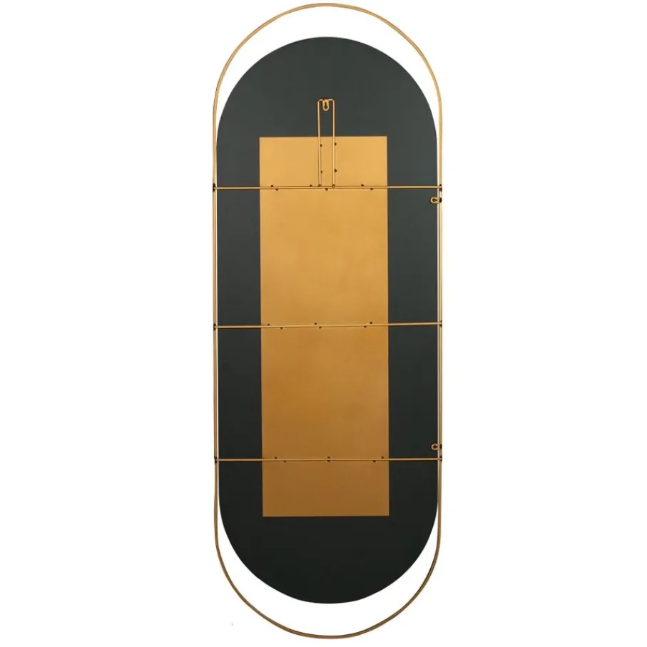 Spiegels<WOOOD Spiegel Sanou Goud - 168x60 cm