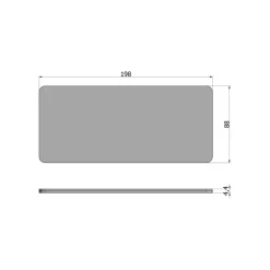 Tafelbladen<WOOOD Tafelblad Tablo Naturel - 200x90 cm