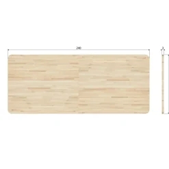 Tafelbladen<WOOOD Tafelblad Tablo Naturel - 240x100 cm