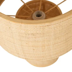 Tafellampen<WOOOD Tafellamp Syro Beige - E27 - 55 cm hoog