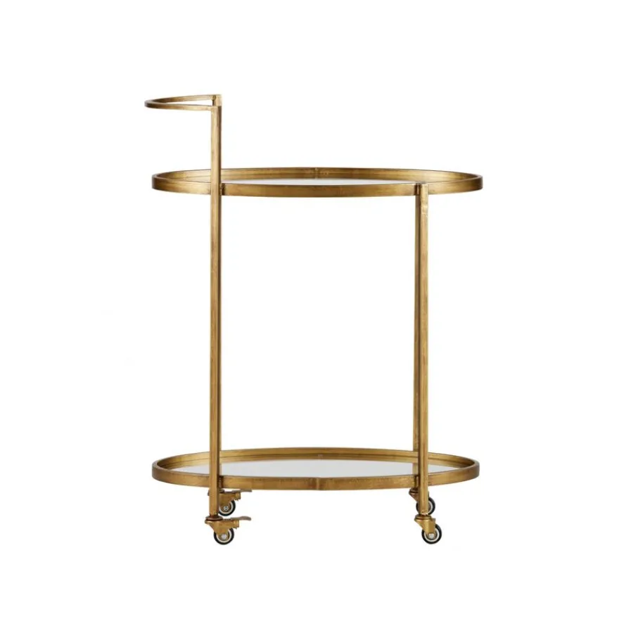 Opbergkasten<WOOOD Trolley Push Goud