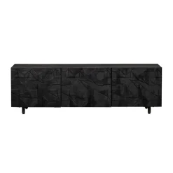 Tv-Meubels<WOOOD TV-meubel Counter Zwart - 160x50x45 cm