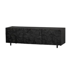 Tv-Meubels<WOOOD TV-meubel Counter Zwart - 160x50x45 cm