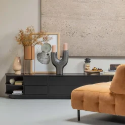 Tv-Meubels<WOOOD TV-meubel Finca Zwart - 78x40x40 cm