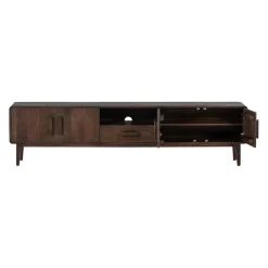 Tv-Meubels<WOOOD TV-meubel Liya Donkerbruin - 200x50x35 cm