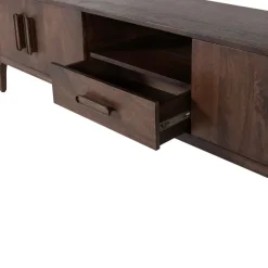 Tv-Meubels<WOOOD TV-meubel Liya Donkerbruin - 200x50x35 cm