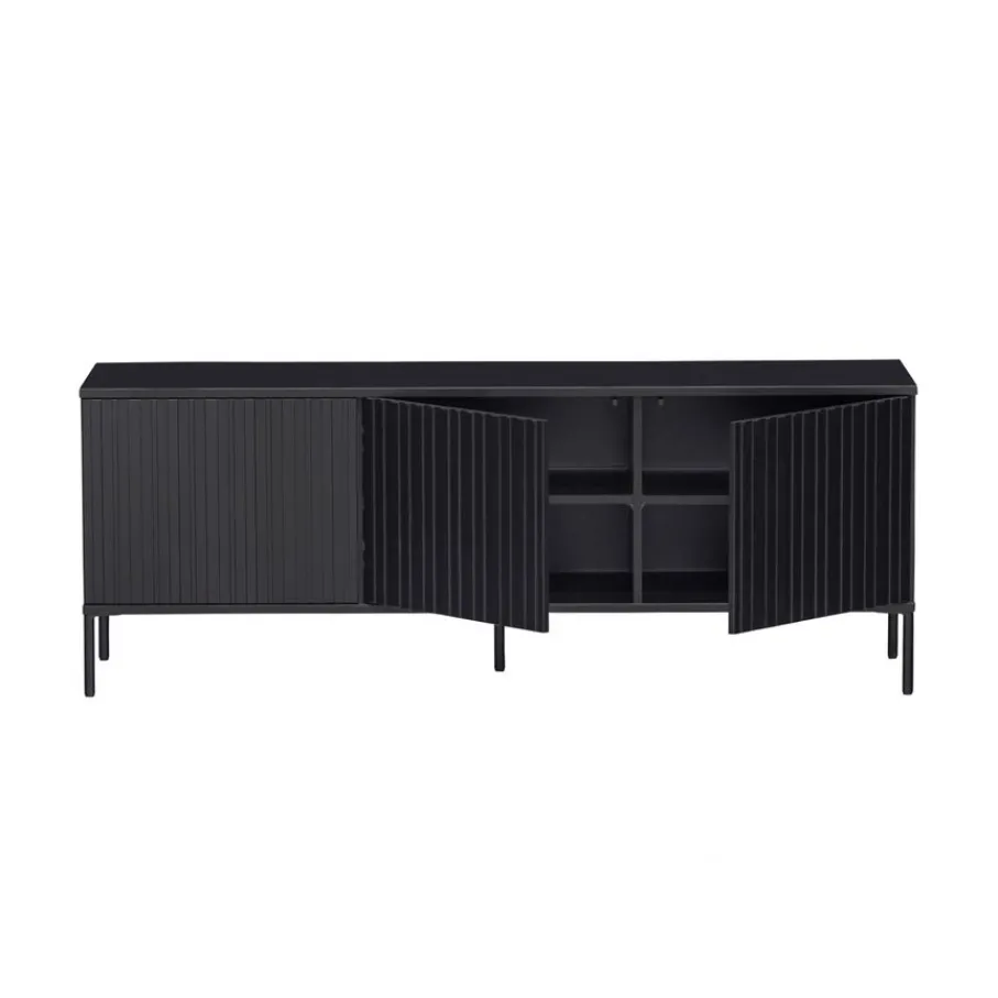 Tv-Meubels<WOOOD TV-meubel New Gravure Zwart - 150x56x44 cm