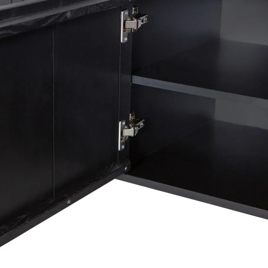 Tv-Meubels<WOOOD TV-meubel New Gravure Zwart - 150x56x44 cm