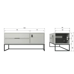 Tv-Meubels<WOOOD Tv-meubel Silas Dust - 120x55x44 cm