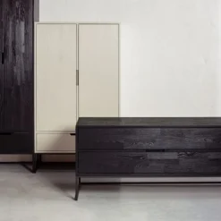 Tv-Meubels<WOOOD TV-meubel Silas Zwart - 180x61x44 cm
