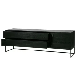 Tv-Meubels<WOOOD TV-meubel Silas Zwart - 180x61x44 cm